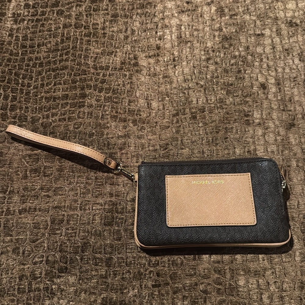 Michael Kors Two-Tone Wristlet